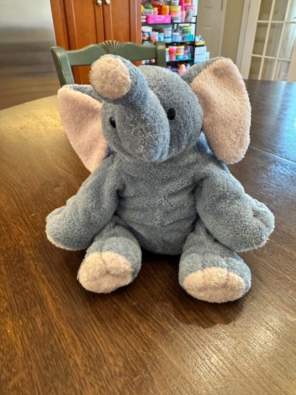 Ty Pluffies Winks The Elephant 7" Plush TyLux Soft 2002 Vintage Stuffed Animal
